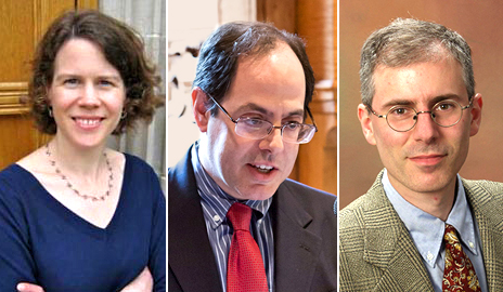 Amy Hungerford, Alan Gerber, and Scott Miller have been named divisional directors of Humanities, Social Sciences, and Sciences, respectively.